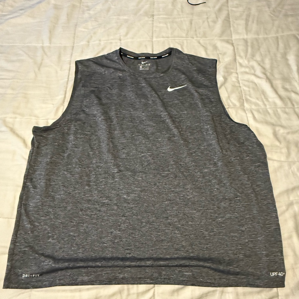 Nike Dri-FIT Charcoal Swim Shirt